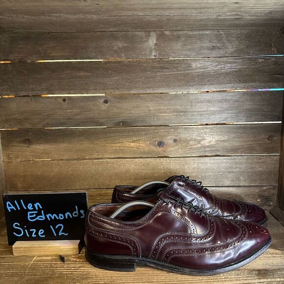 Allen Edmonds Other - Mens Allen Edmonds McAllister Brown Leather Wingtip Brogue Dress Shoes Size 12 D